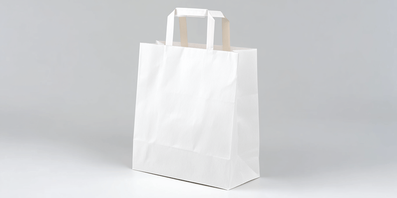 Papiertragetaschen Weiß