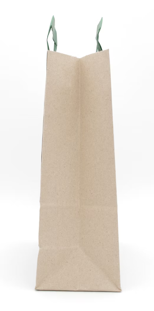 GRASPapiertragetasche grüne Henkel 32 + 12 × 40 cm (250 Stück)