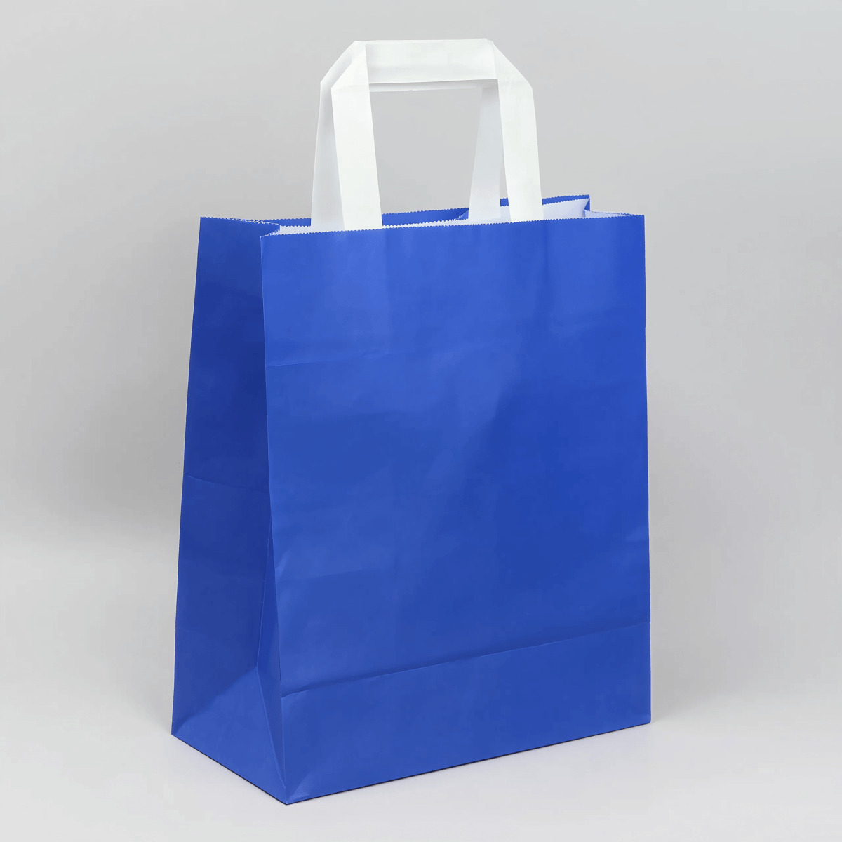 Papiertragetasche Dunkelblau 32 + 12 × 40 cm (250 Stück)