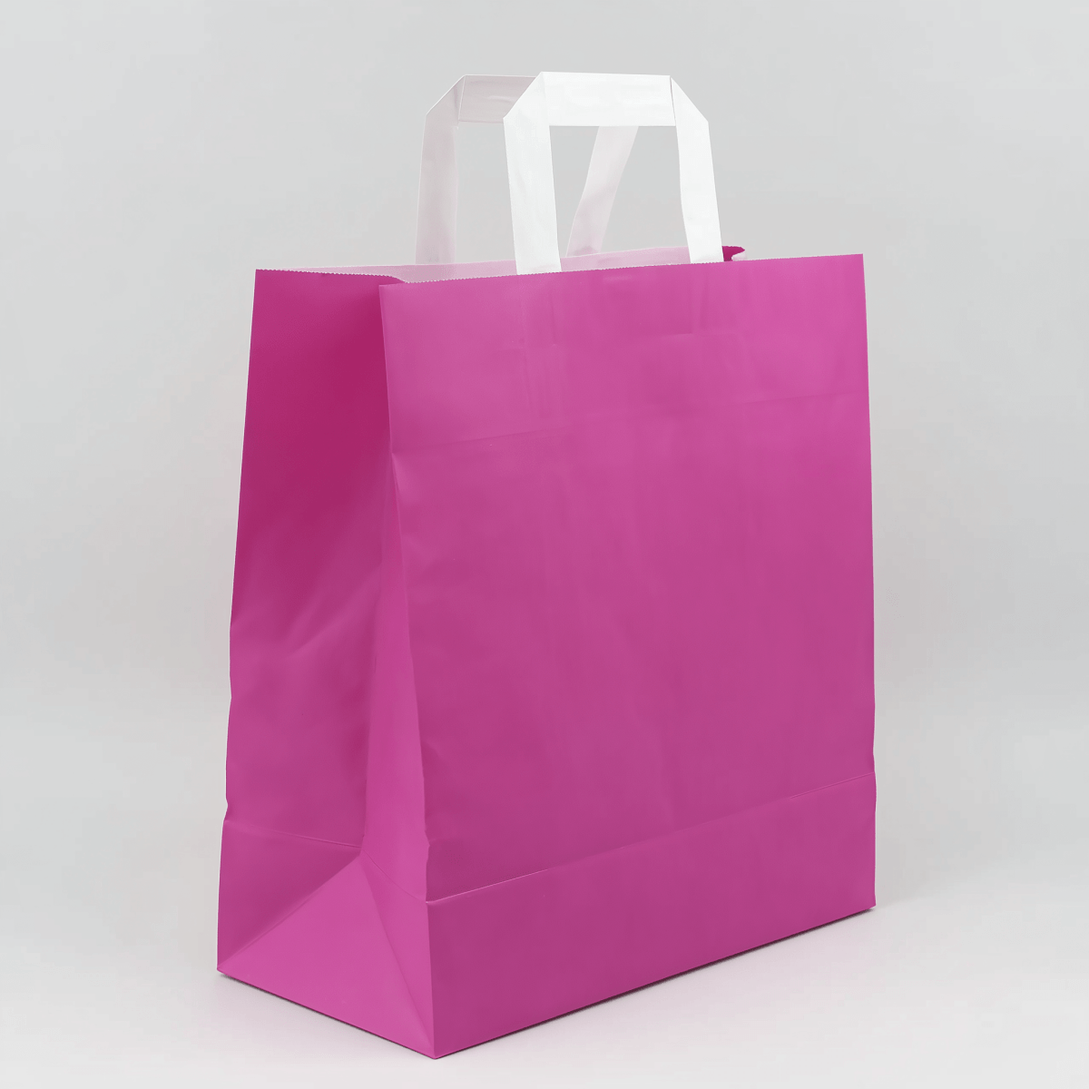 Papiertragetasche Pink 32 + 12 × 40 cm (250 Stück)