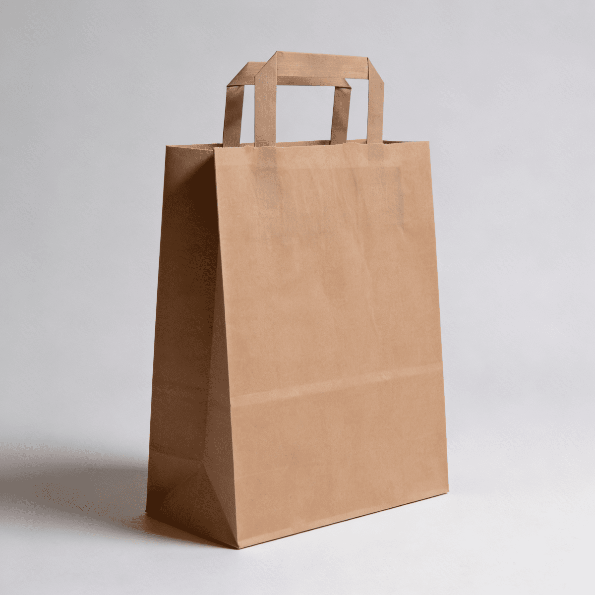 Papiertragetaschen Braun 22 + 10 × 28 cm (250 Stück)