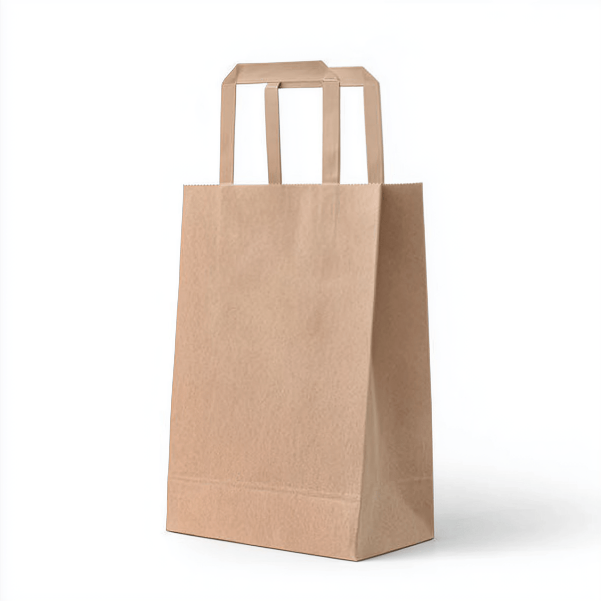 Papiertragetaschen Braun 22 + 10 × 28 cm (250 Stück)