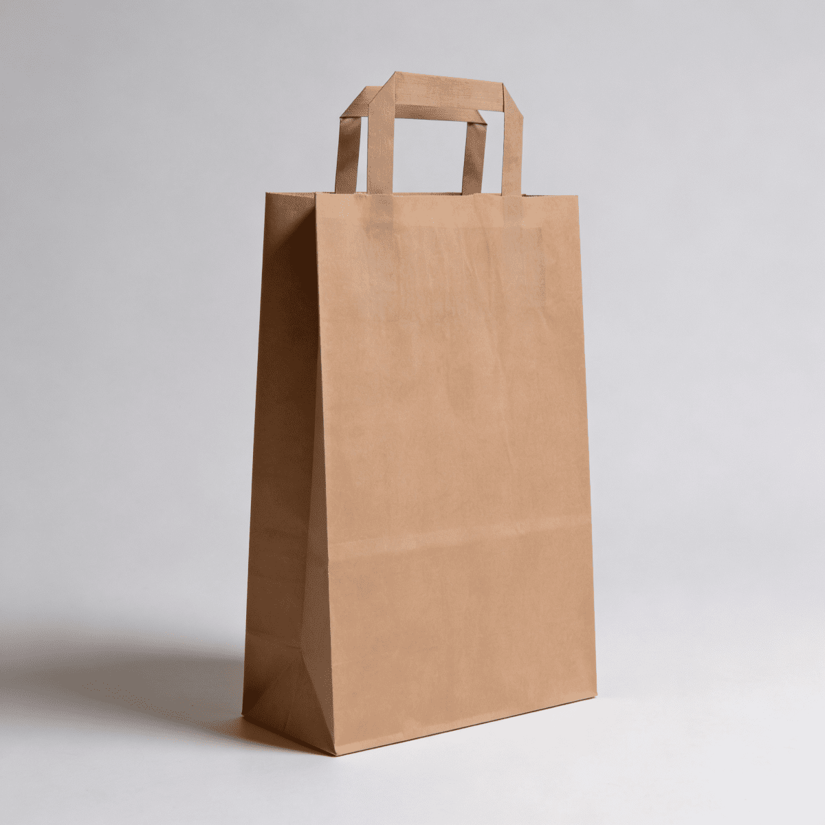 Papiertragetaschen Braun 22 + 10 × 36 cm (250 Stück)