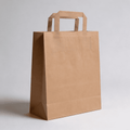 Papiertragetaschen Braun 26 + 12 × 35 cm (250 Stück)