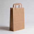 Papiertragetaschen Braun 32 + 16 × 44 cm (250 Stück)