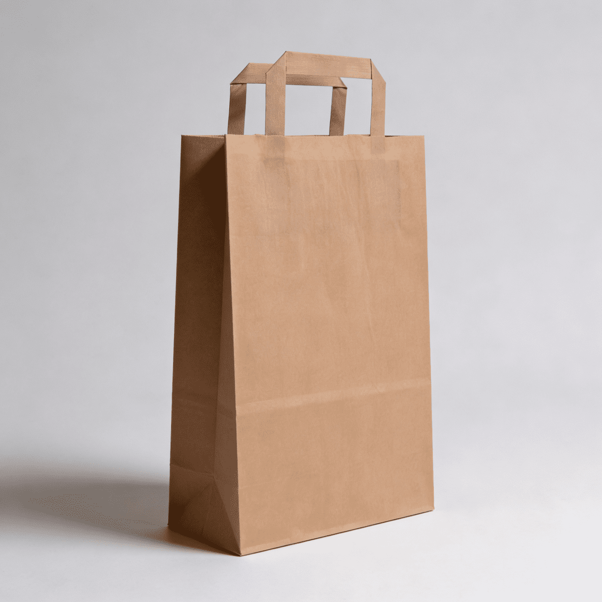 Papiertragetaschen Braun 32 + 16 × 44 cm (250 Stück)