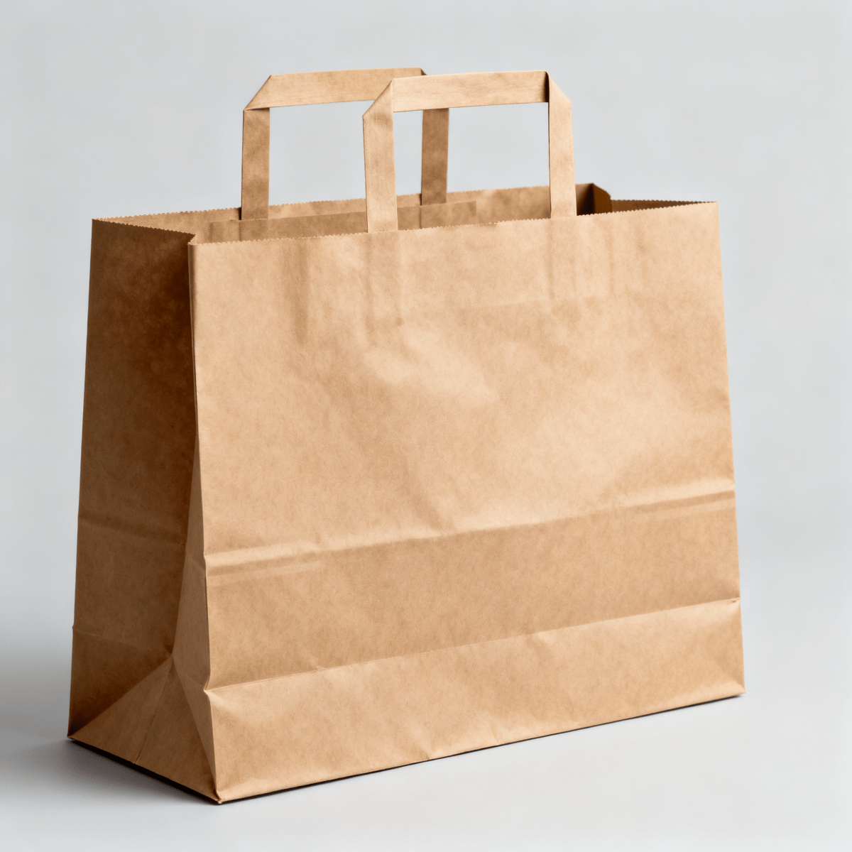 Papiertragetaschen Braun 26 + 17 × 25 cm (250 Stück)